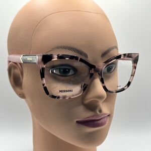 New Women's Designer Eyeglass Frames Missoni MIS0191/G | Havana Pink | 55/16/145